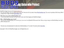 Tablet Screenshot of budspolicesupply.com